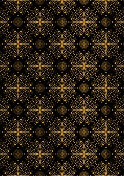 golden seamless pattern