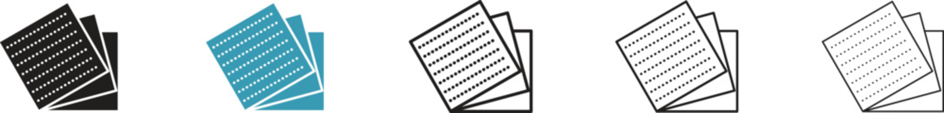 Sandpaper icon minimal drawings set