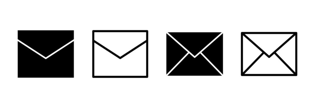 Mail icon symbol for apps and websites. email sign and symbol. E-mail icon. Envelope icon