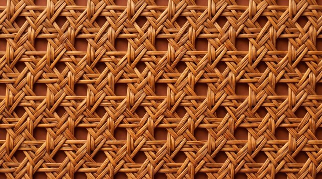 African pattern representing traditional handwoven rattan texture with heritage geometric ornamental decorative seamless