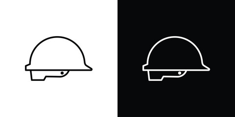 Fototapeta premium Hard hat icon for infographic projects