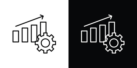 Obraz premium Productivity icon for infographic projects