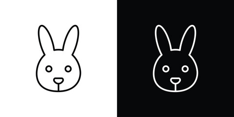 Obraz premium Rabbit icon for infographic projects
