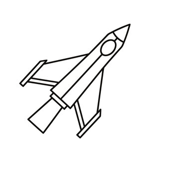 Stylized Rocket Ship