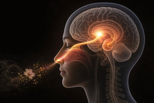 Olfactory pathway linking scent and memory in brain