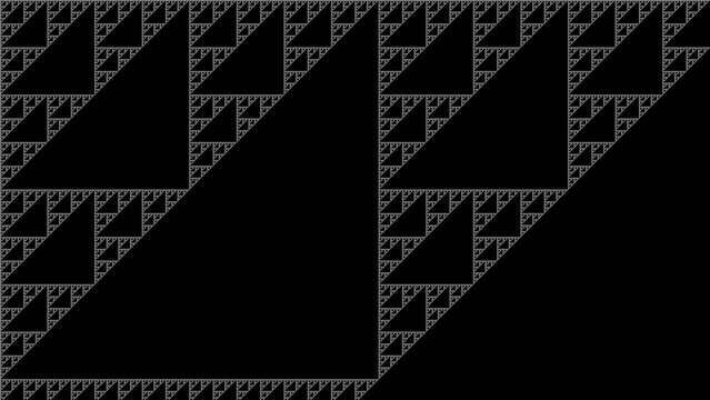 Sierpinski Triangle Fractal Pattern
