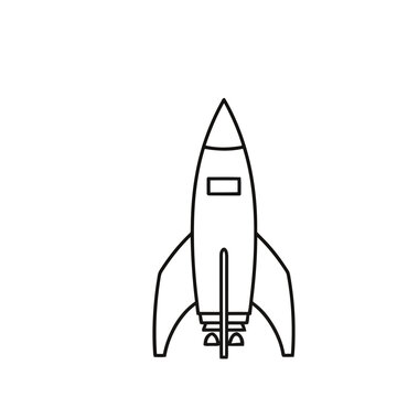 Rocket ship outline