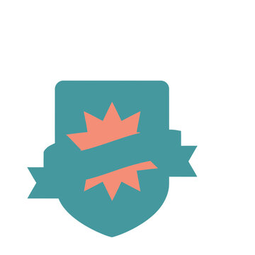 Shield with two crowns emblem