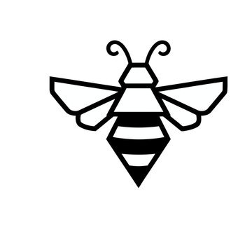 Stylized bee icon