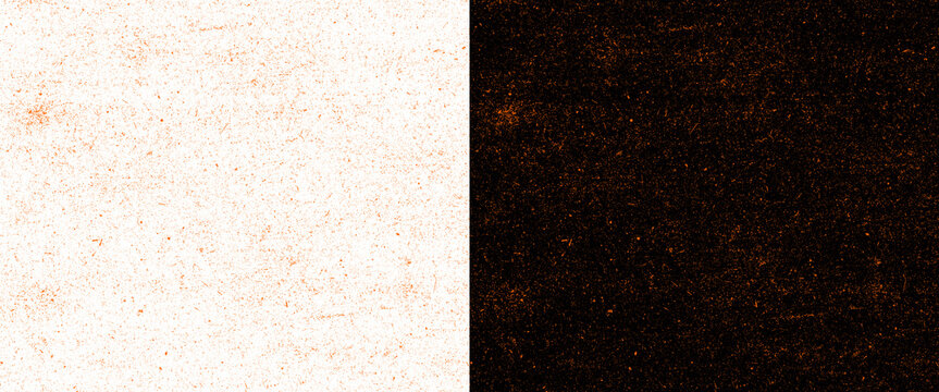 Vintage paper texture with split contrast, aged parchment background in white and dark brown, weathered antique paper surface for scrapbooking