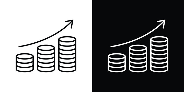 Earning icon minimal logos pack. EPS10