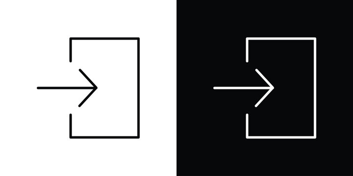 Enter icon minimal logos pack. EPS10