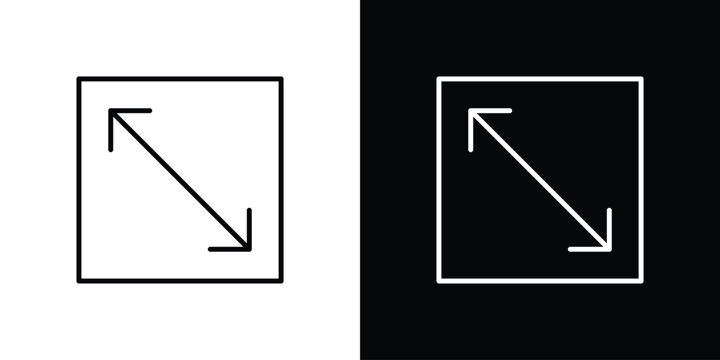 Expand icon minimal logos pack. EPS10