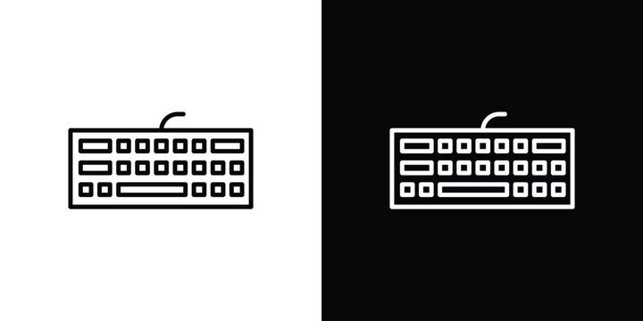 Keyboard icon minimal logos pack. EPS10