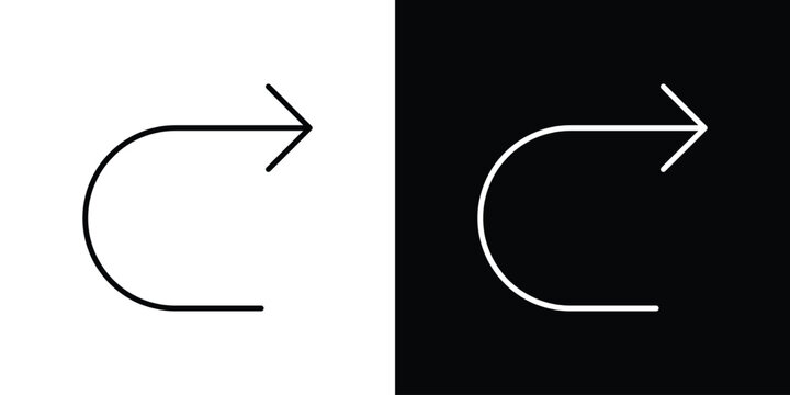 Redo icon minimal logos pack. EPS10