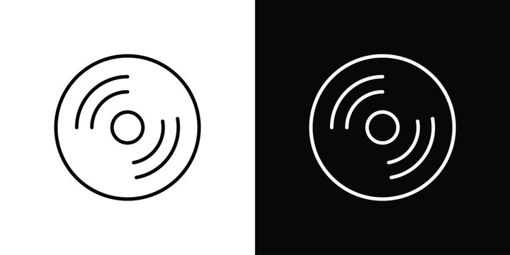Vinyl icon minimal logos pack. EPS10