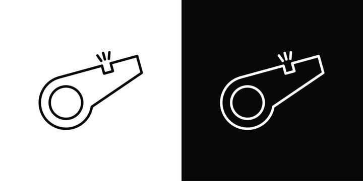 Whistle icon minimal logos pack. EPS10