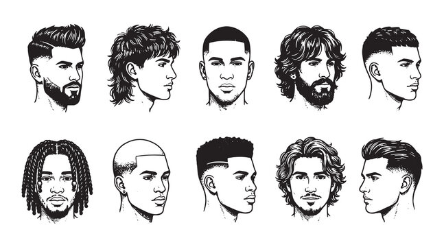 american trendy hairstyle barber collection