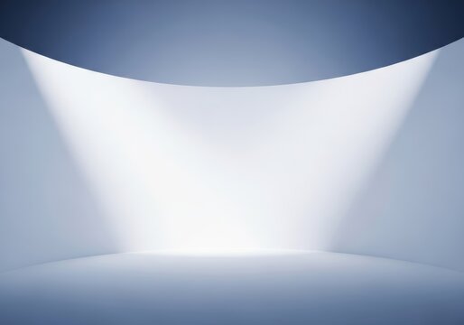 A seamless white curved wall creates a clean and minimalist environment perfect for showcasing items with soft highlights and deep shadows, clean, wall, modern