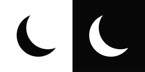 Moon icon outline pictogram series © Vince