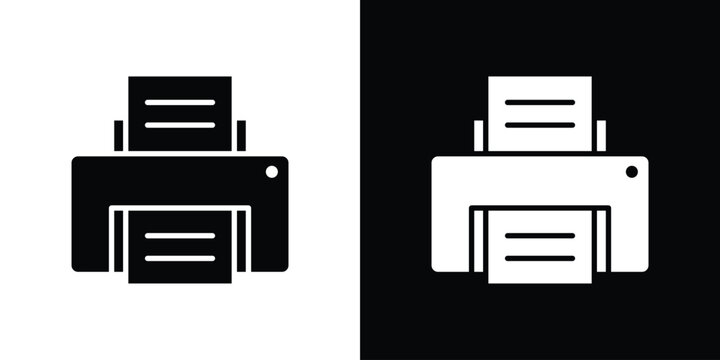 Print icon outline pictogram series