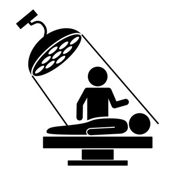 Vector icon / illustration of operating theatre