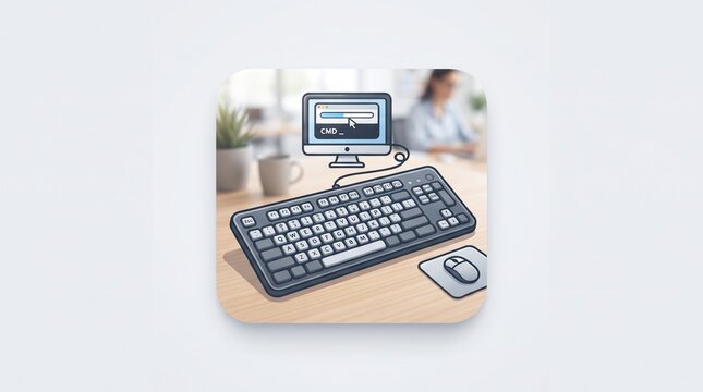 Computer keyboard icon isolated on white background for technology and office concepts