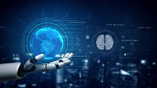 AI assistant utilizes machine learning to analyze data, process intelligent logic, and deliver autonomous system decisions in a neural-powered brain network. Marrow