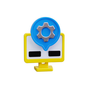 project management 3d render icons