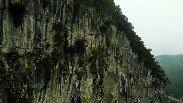 Close up Limestone forests or karsts in Gua Musang, Kelantan, Malaysia