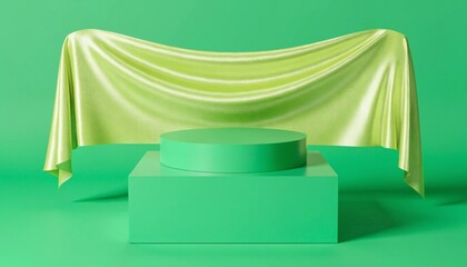 vector illustration of a podium with a microphone