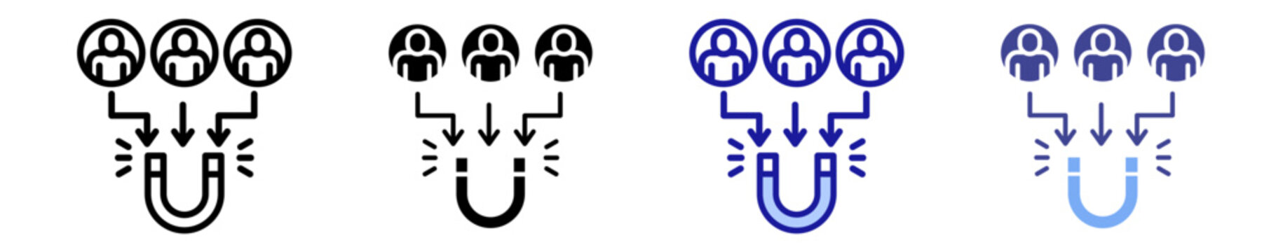 Lead Generation Icon Set Multiple Style Collection
