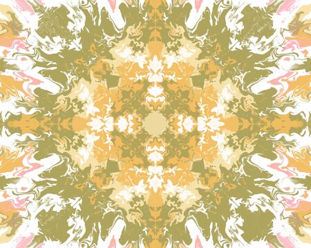 matcha green white pattern mandala background abstract illustration 