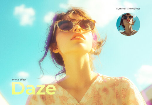 Summer Glow Daze Photo Effect