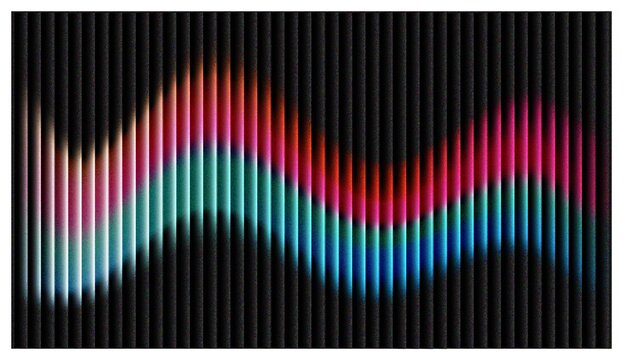 Futuristic red cyan glowing wave with striped texture
Cyber abstract background with red blue neon wave