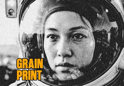 Grain Print Photo Effect