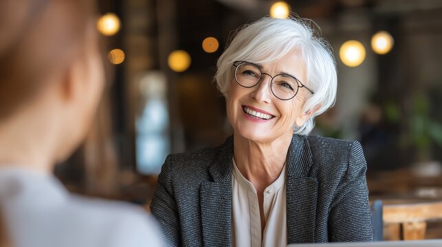 Women confident investment advisor discussing gold and silver strategies, aiming to help clients build savings