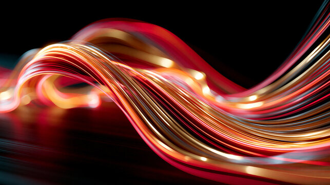 abstract background with glowing lines