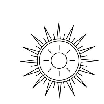 Stylized Sun Icon