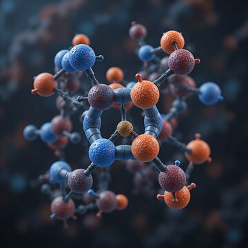 NAD Plus Nicotinamide Adenine Dinucleotide Molecule 3D Atomic Science