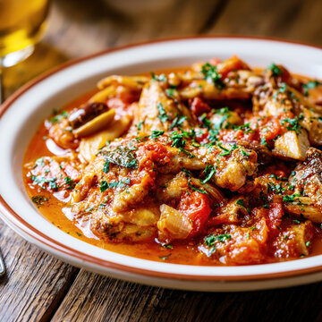 Mediterranean Chicken with Olives Tomatoes and Herbs &ndash; AI Generative