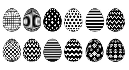 A collection of intricately designed vector elements featuring symmetrical patterns, floral motifs, and decorative ornaments for graphic design projects on white background. © kiaset