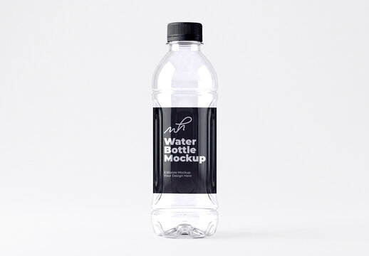 Plastic Water PSD Bottle Mockup