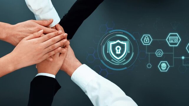 Collaborative Effort in Cybersecurity with Hands Together and Digital Lock Symbol Illustrating Protection and Trust in Online Environments. Entropy.