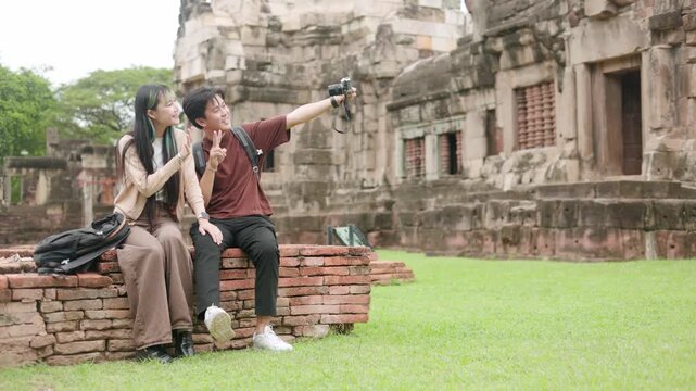Happy Couple with Camera at White Temple Part 86