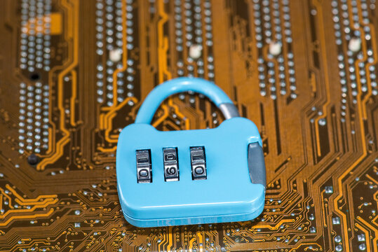 Abstract,close up of Lock on Mainboard Electronic computer background.
(best internet top security)