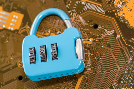 Abstract,close up of Lock on Mainboard Electronic computer background.
(best internet top security)