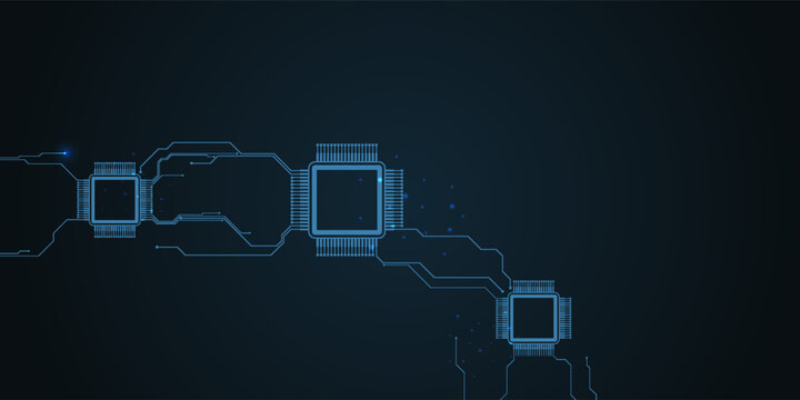 Application Programming Interface (API). Software development tool, information technology, modern technology, internet and networking concept on dark blue background.