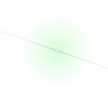 Abstract light flare with linear highlight isolated on transparent background digital art element