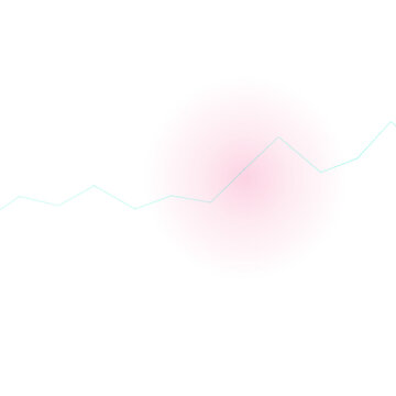 Fluctuating line graph illustration isolated on transparent background. PNG file